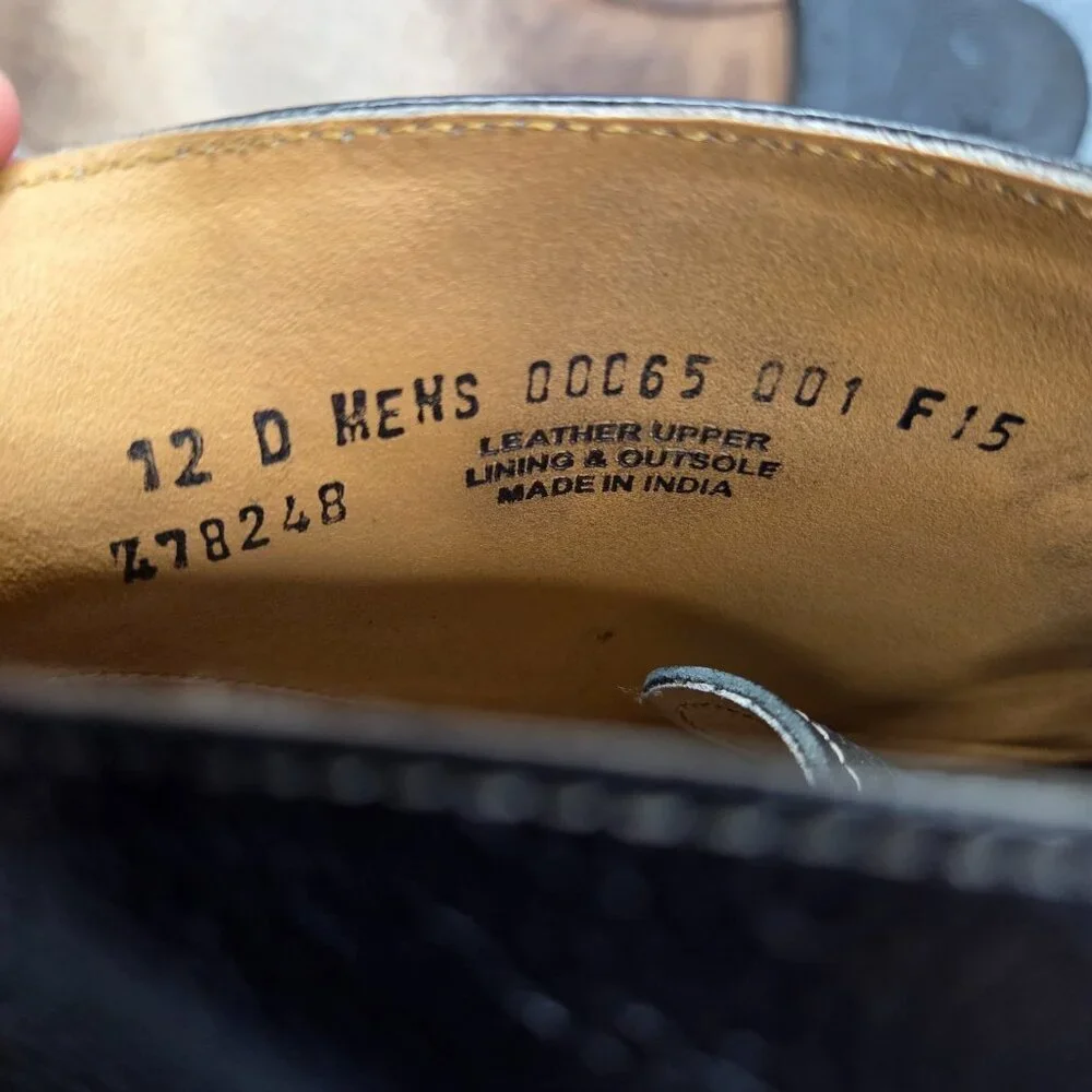 Stacy Adams Men's M2 Black Plain Toe Chukka Boots Goodyear‎ Welted 12 D